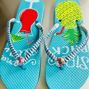 CustomMade beaded Flip flop/sandals for women’s